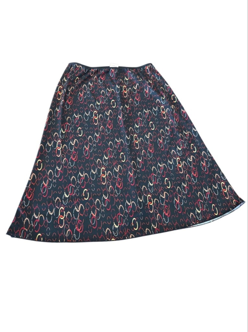 Black Skirt With Red & Gold Ovals